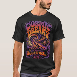 Vintage 70s Cosmic Psychedelic Rock Concert T-Shir T-Shirt