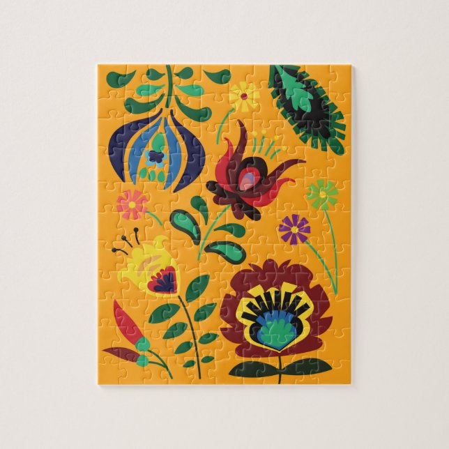 Vintage 70's Flower Puzzle (Vertical)