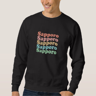 Vintage 70's Japan Hippie City - Retro Sapporo Sweatshirt