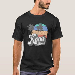 Vintage 70's Kona Hawaii Hawaiian Beach Surfing Re T-Shirt