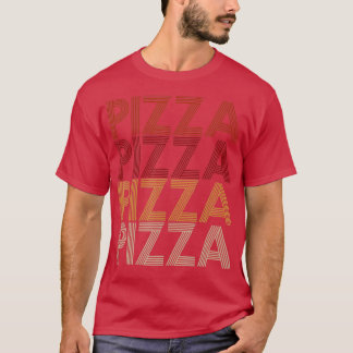 Vintage 70s Style Pizza  T-Shirt