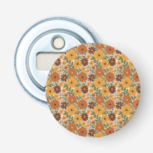 vintage 70s styled floral/flower bottle opener