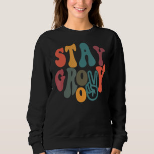 Vintage 70s Vibes Peace Hippie Stay Groovy Sweatshirt
