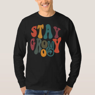 Vintage 70s Vibes Peace Hippie Stay Groovy T-Shirt