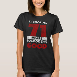 Vintage 71 Years Old Funny 71st Birthday Gift T-Shirt