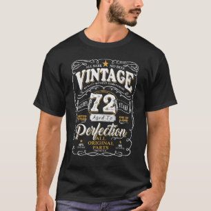 Vintage 72 Years Old Birthday Aged Perfectly Origi T-Shirt