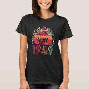 Vintage 73rd Birthday Awesome Since May 1949 1 T-Shirt