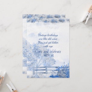 Vintage 75th Birthday Party Invitation