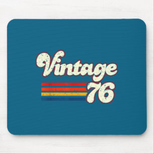 Vintage 76 Happy 50th Birthday Graphic Art Mouse Mat