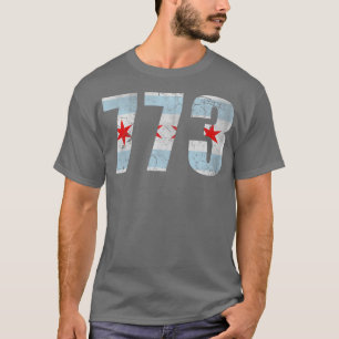 Vintage 773 Chicago Flag T-Shirt