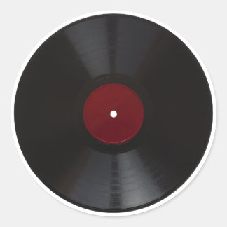 Vintage 78 rpm record transparent PNG Classic Round Sticker