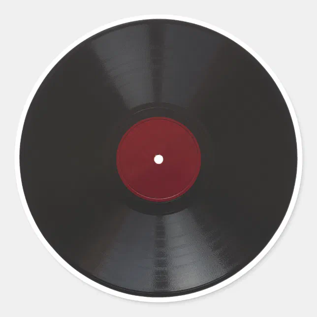 Vintage 78 rpm record transparent PNG Classic Round Sticker | Zazzle