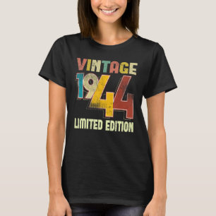 Vintage 79 Birthday Decorations Men 79th BDay 1944 T-Shirt