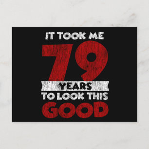 Vintage 79 Years Old Funny 79th Birthday Gift Postcard