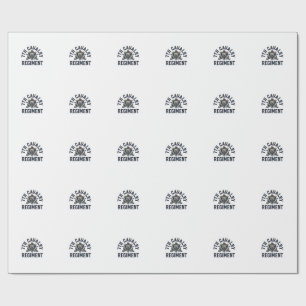 Vintage 7th Cavalry Regiment Chest Print Design_1 Wrapping Paper