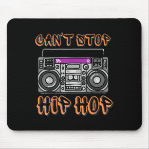 Vintage 80's Can't Stop Hip Hop Boombox  Mouse Mat
