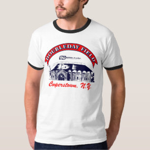 Vintage 80s Doubleday Field Cooperstown Ringer T T-Shirt