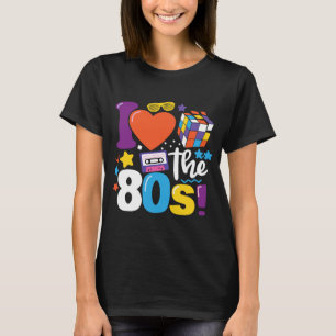 Vintage 80s  for Women I love the 80s Clothes 1980 T-Shirt