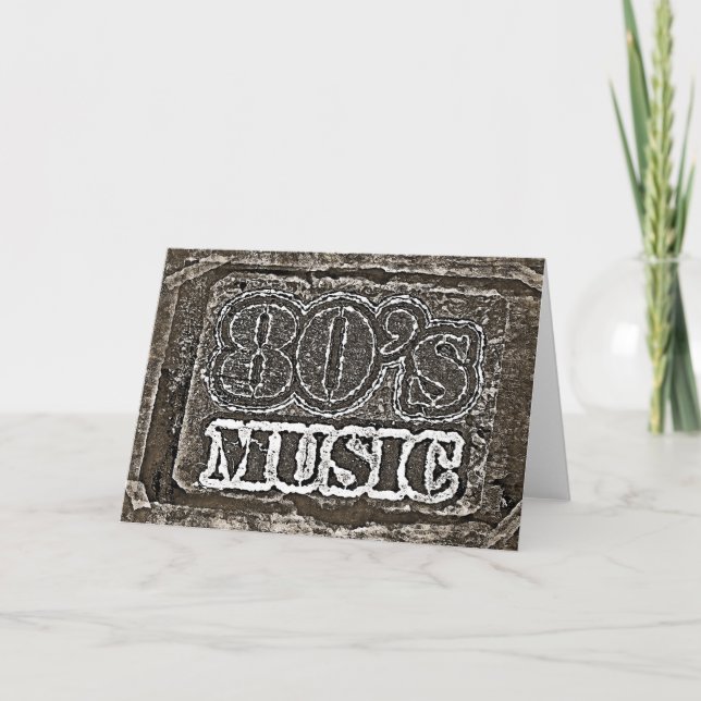 Vintage 80's Music - Greeting cards (Front)