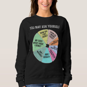 Vintage 80s Music Retro Lyric Pie Chart You May As Sweatshirt