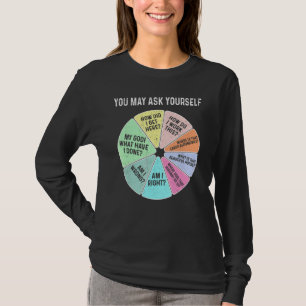Vintage 80s Music Retro Lyric Pie Chart You May As T-Shirt