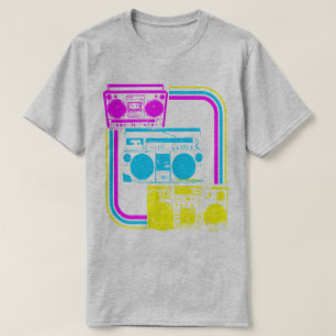 Vintage 80s Retro Boombox Radio T-Shirt