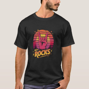Vintage 80's Rock Bands Eighties 80s Party Retro M T-Shirt