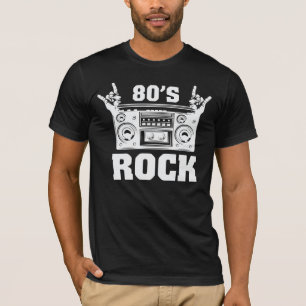 Vintage 80s rock music graphic boom box T-Shirt