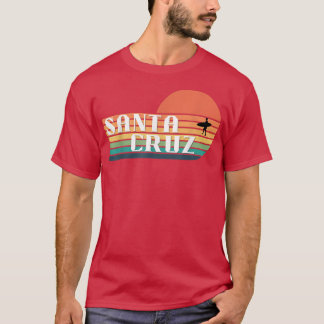 Vintage 80s Sunset Santa Cruz California Surfer  T-Shirt