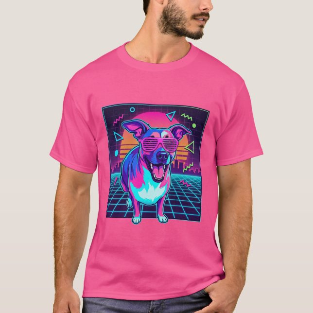 vintage 80s synthwave T-Shirt (Front)