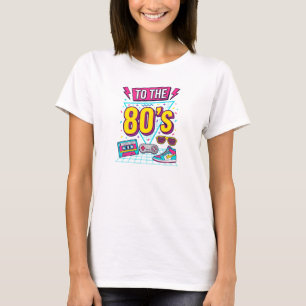 Vintage 80s Women's T-Shirt, Retro 1980 Party T-Shirt