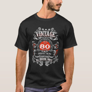 Vintage 80th Birthday 1940 80 Years Old Gift for G T-Shirt