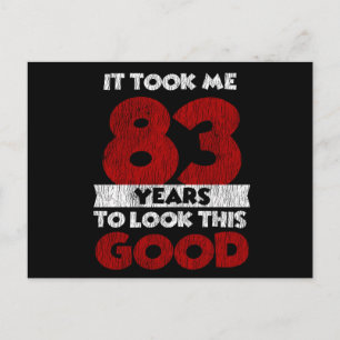Vintage 83 Years Old Funny 83rd Birthday Gift Postcard