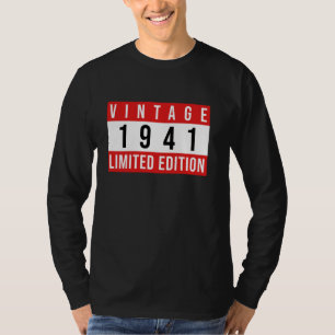 Vintage 84th Birthday Decorations Vintage 1941 84 T-Shirt