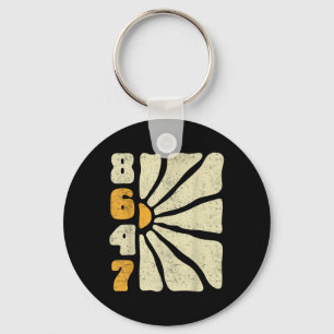 Vintage 8647 Anti-trump Retro Boho Flowers Floral Key Ring
