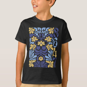 Vintage 8647 Subtle Anti President 86 47 Floral Bo T-Shirt