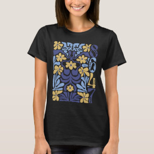 Vintage 8647 Subtle Anti President 86 47 Floral Bo T-Shirt