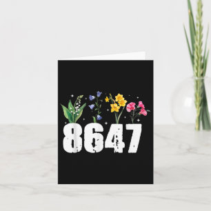 Vintage 8647 Trump With Bright Fresh Flowers Card