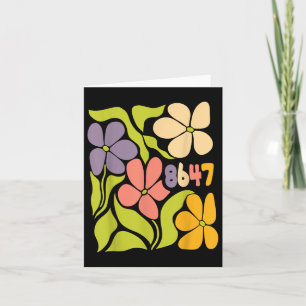 Vintage 86 47 Anti-trump Flower President Card