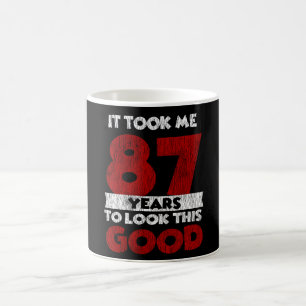 Vintage 87 Years Old Funny 87th Birthday Gift Coffee Mug