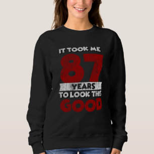 Vintage 87 Years Old Funny 87th Birthday Gift Sweatshirt