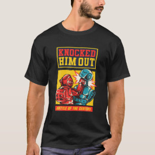 Vintage 8 Bit Rockem Fighting Kids Robot Toys Sock T-Shirt