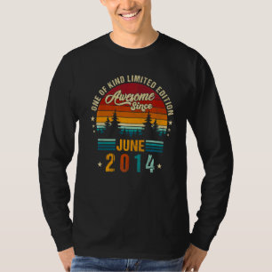 Vintage 8th Birthday Awesome Since June 2014 Epic  T-Shirt
