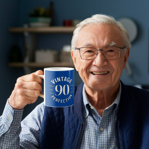 Vintage 90 aged to perfection 90th gifts coffee mug