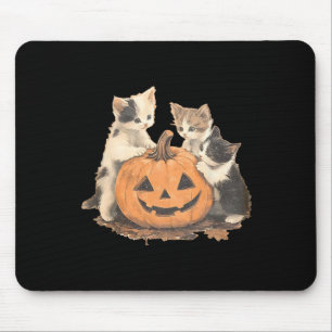 Vintage 90s Cat Halloween Mouse Mat