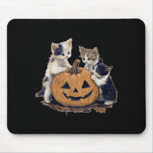 Vintage 90s Cat Halloween Retro Halloween Vintage Mouse Mat