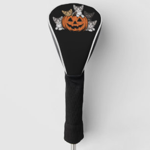 Vintage 90s Cat Halloween Retro Spooky Season  Golf Head Cover