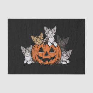 Vintage 90s Cat Halloween Retro Spooky Season Tissue Paper