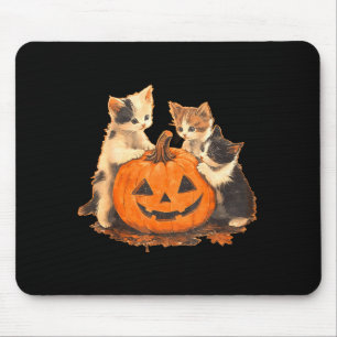 Vintage 90s Cat Halloween Soky Season Black Cat Ki Mouse Mat