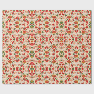 Vintage 90s Santa Christmas Wrapping Paper